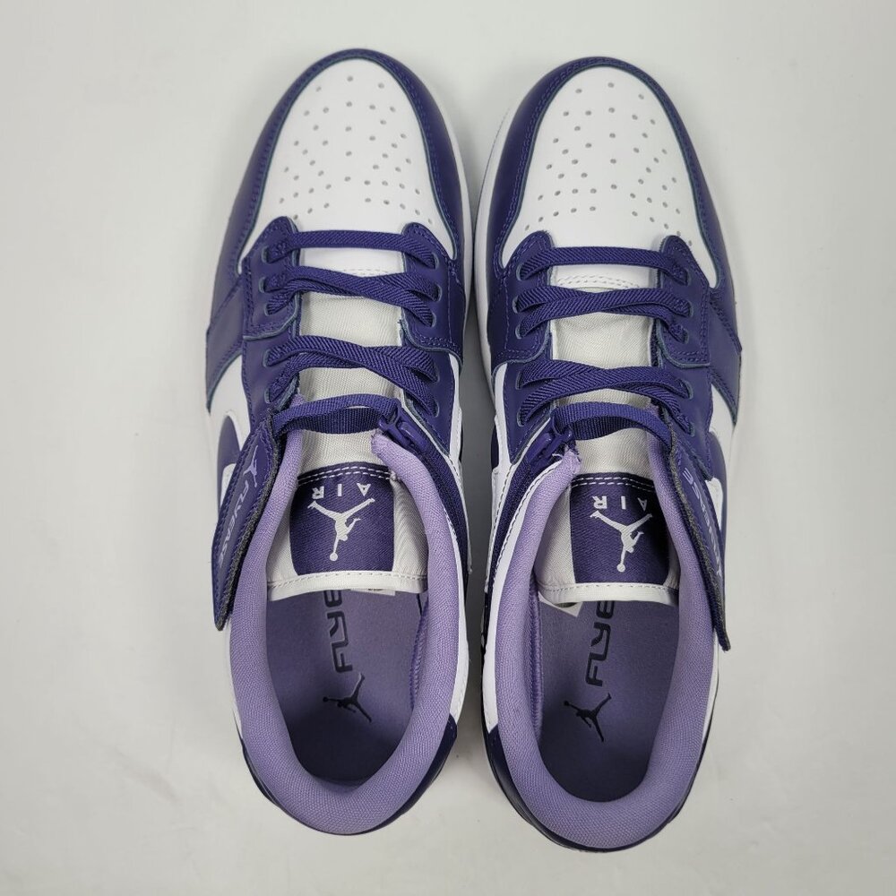Nike Air Jordan 1 Low Flyease Men's Purple White Sneakers DM1206-515 US Size 11 - Picture 5 of 8